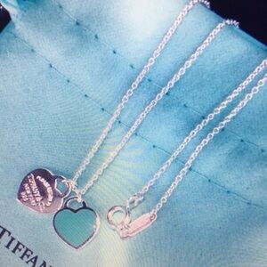 Tiffany & Co Silver Heart Pendant Necklace